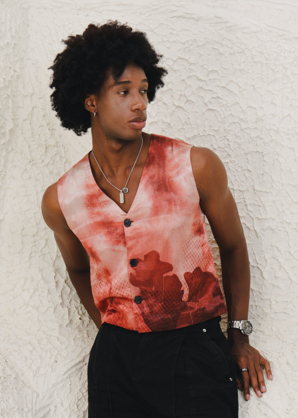 CHERRIÉ BLUSH | WAISTCOAT (UNISEX)