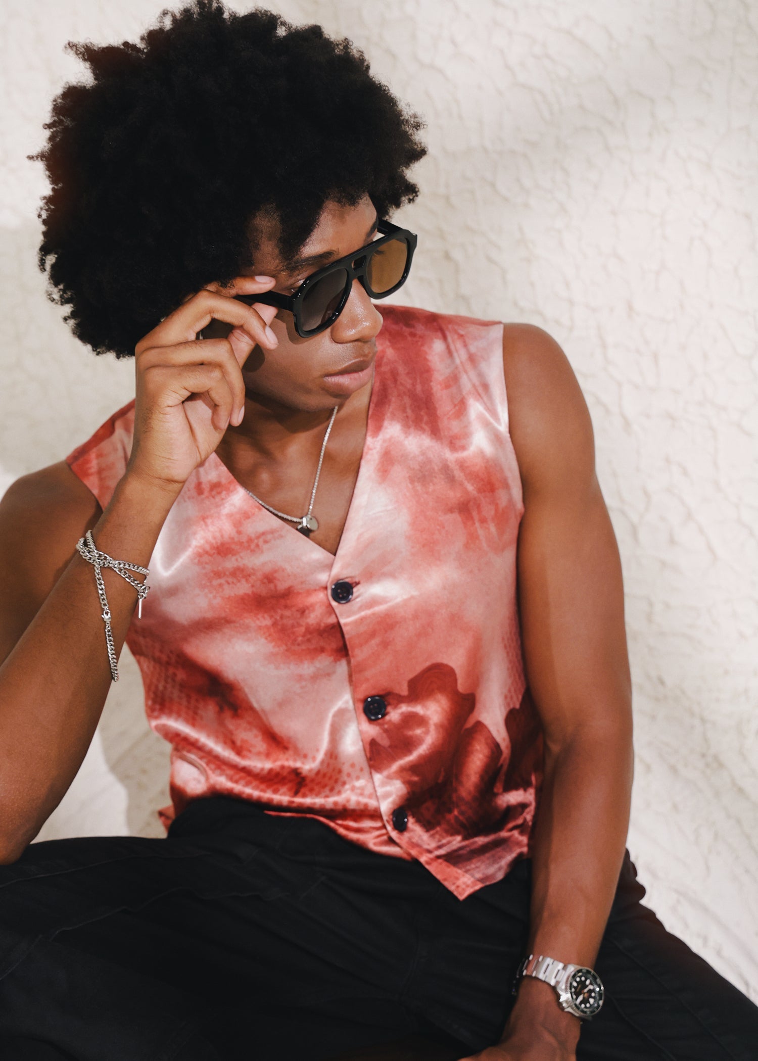 CHERRIÉ BLUSH | WAISTCOAT (UNISEX)